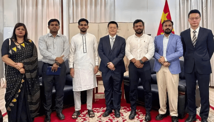 চীনা রাষ্ট্রদূতের সঙ্গে এনসিপির প্রতিনিধি দলের বৈঠক